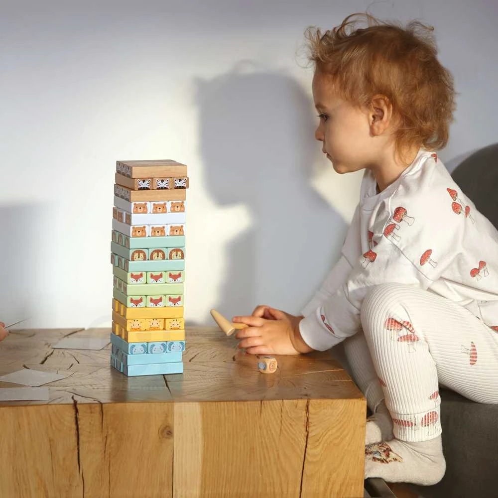 WOOPIE žaidimas Jenga Gyvūnų bokštas