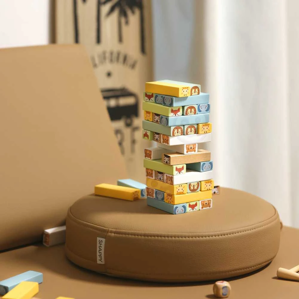 WOOPIE žaidimas Jenga Gyvūnų bokštas