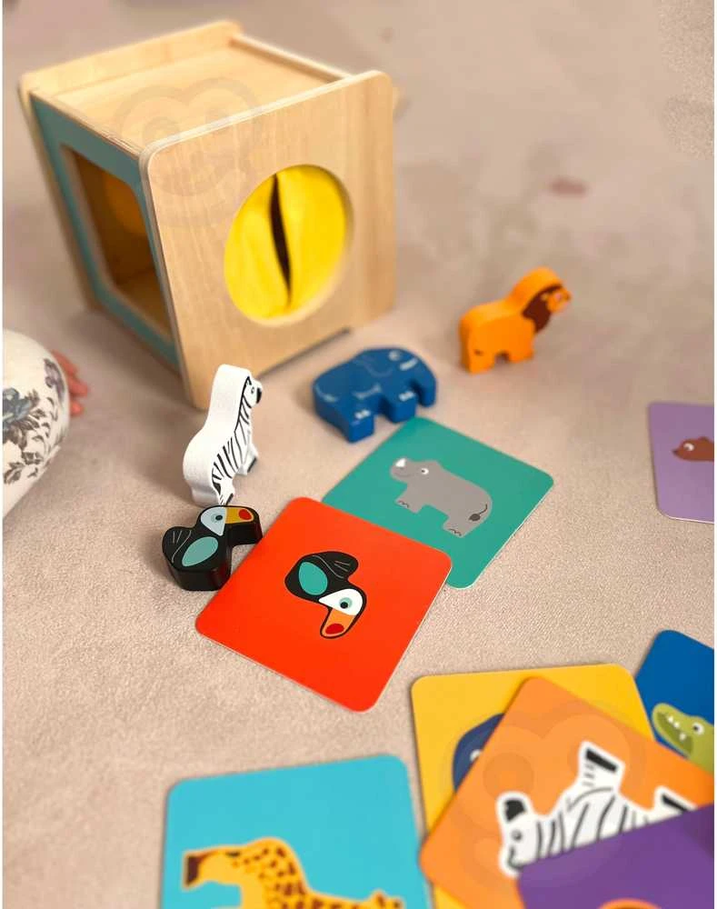 WOOPIE Žalias Montessori edukacinė dėžė 7in1