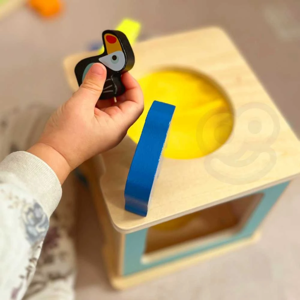 WOOPIE Žalias Montessori edukacinė dėžė 7in1