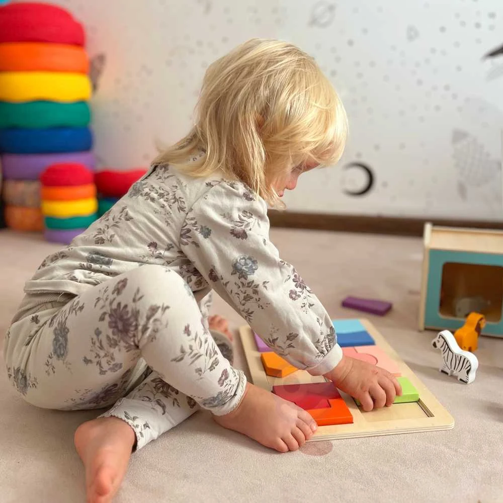 WOOPIE Žalias Montessori edukacinė dėžė 7in1