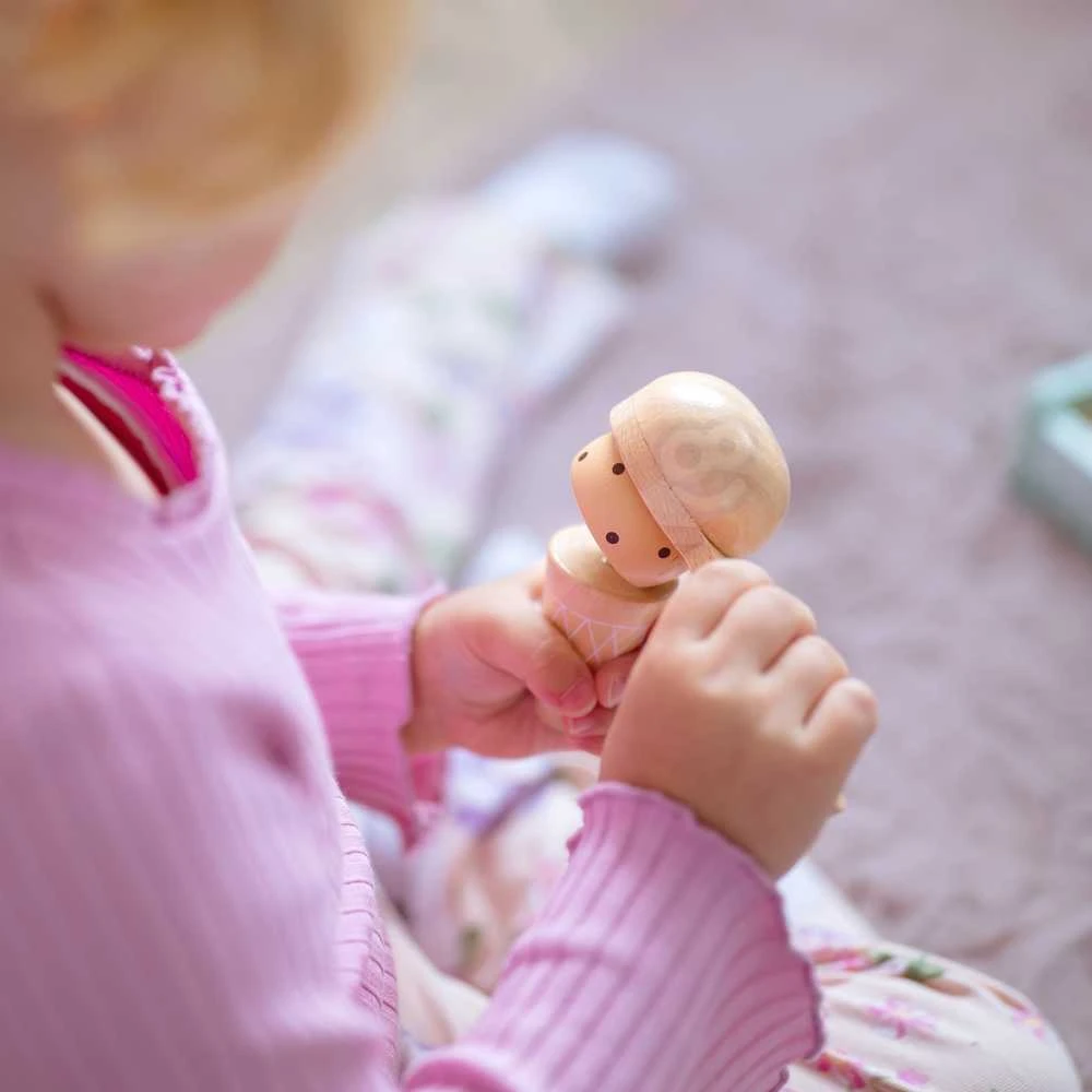 WOOPIE Žalias medinis ledų kioskelio rinkinys