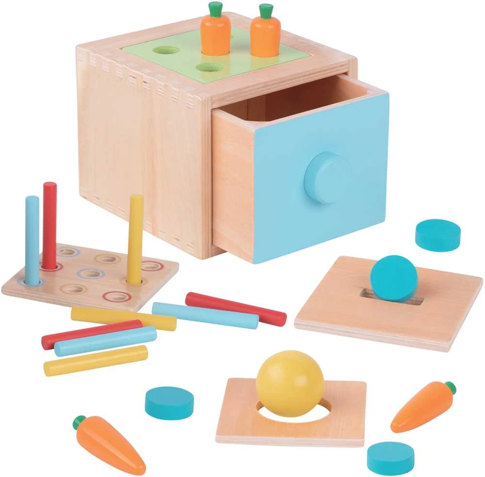 WOOPIE Žaislai Medinė Edukacinė Dėžutė Montessori