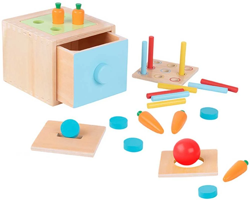 WOOPIE Žaislai Medinė Edukacinė Dėžutė Montessori