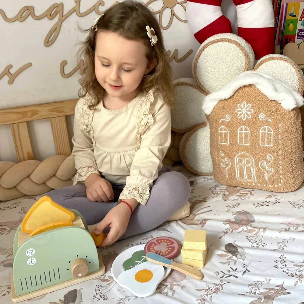 Woopie Medinis pusryčių rinkinys su tosteriu 14vnt