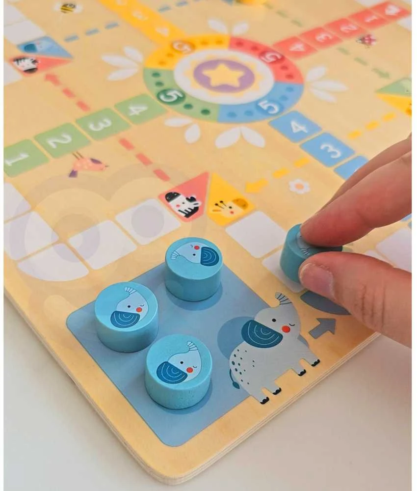 Medinis stalo žaidimų rinkinys Ludo Woopie Žalias