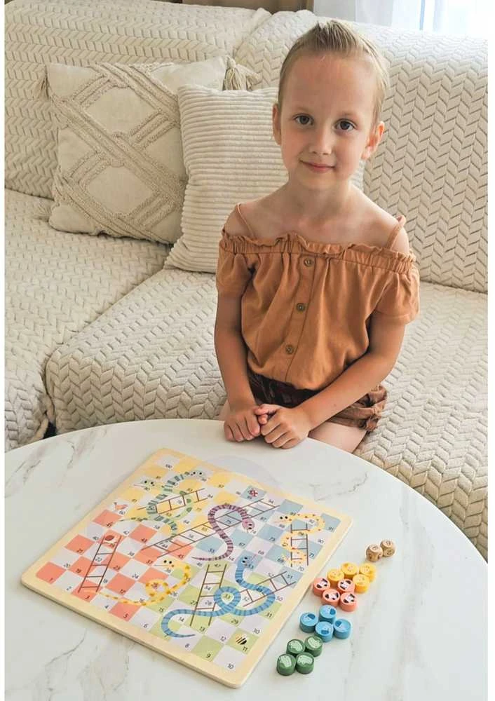 Medinis stalo žaidimų rinkinys Ludo Woopie Žalias