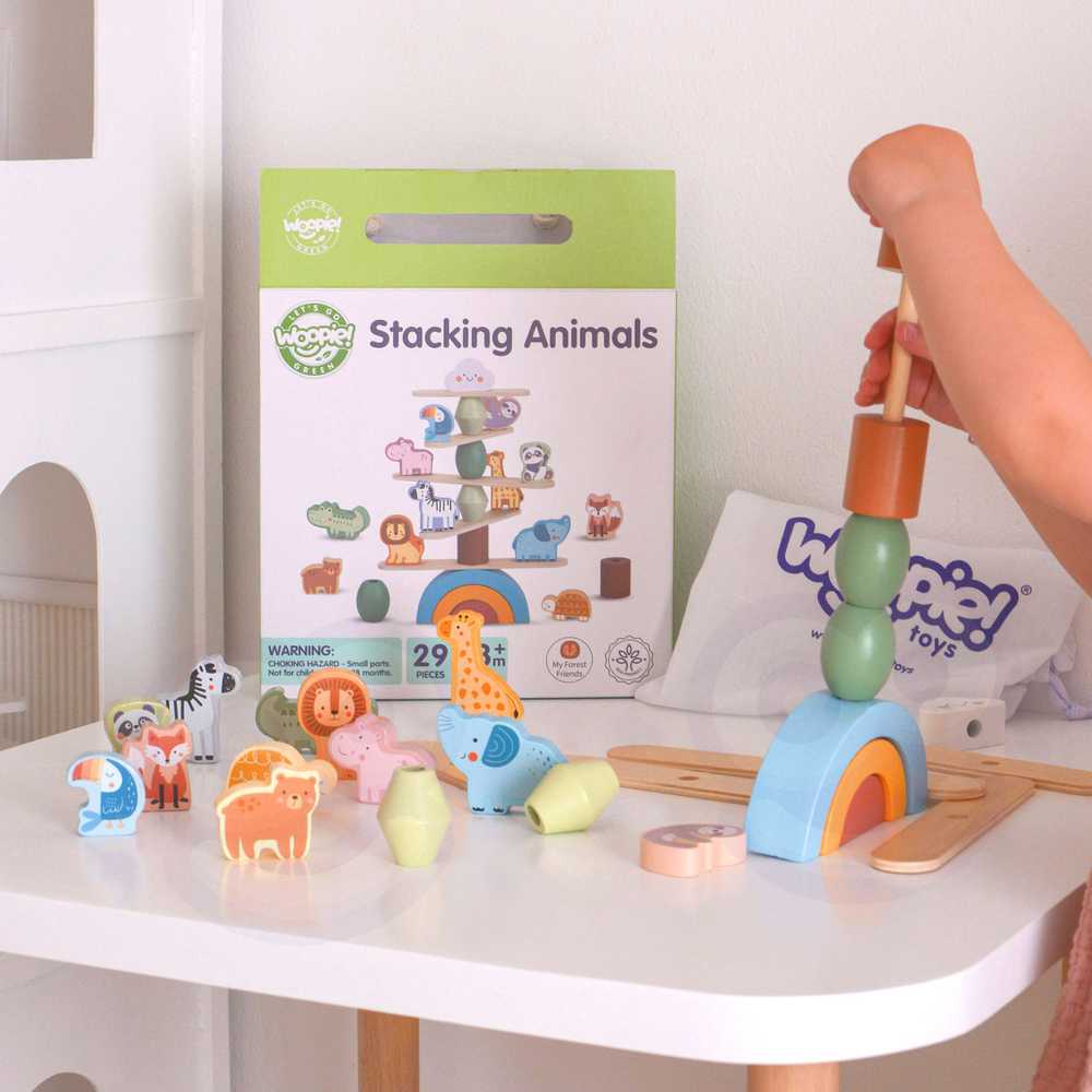 Dėlionė Woopie Mediniai Gyvūnai Stiprinimo Žaidimas FSC