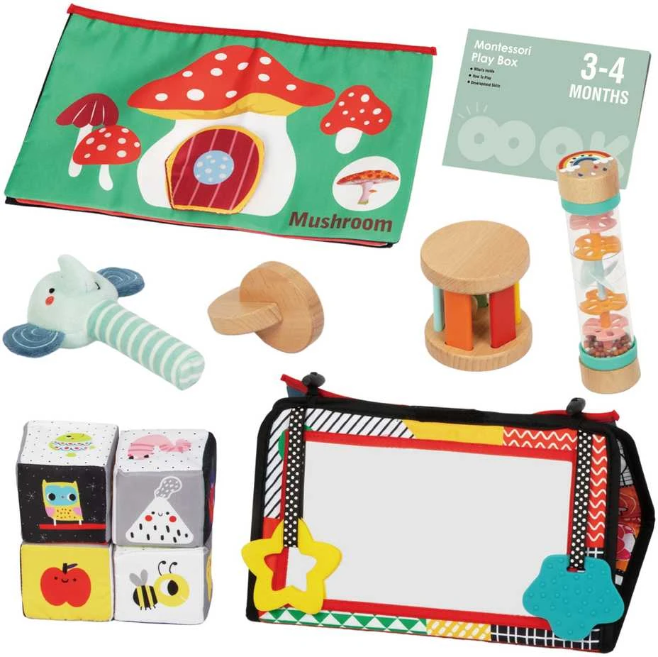 Montessori edukacinis rinkinys WOOPIE Žalias XXL 6in1