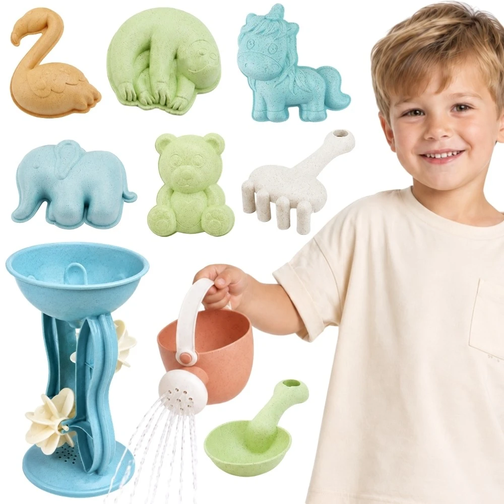 Smėlio žaislų rinkinys Woopie Green, 10 vnt.