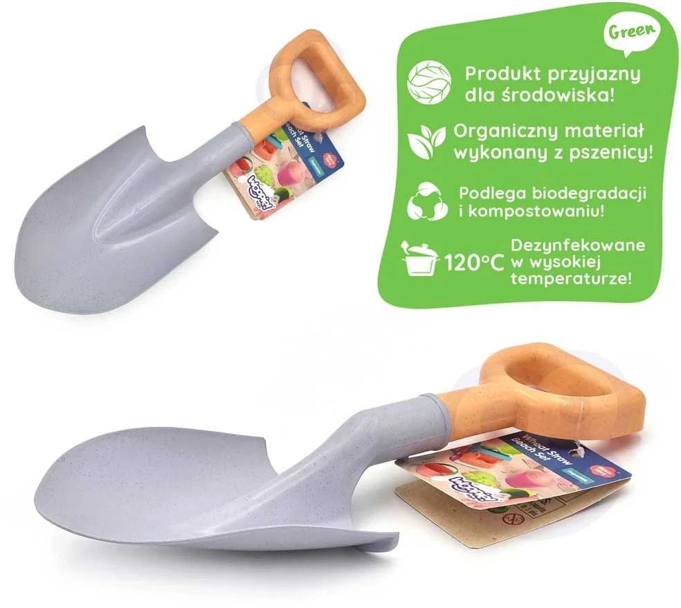 Ekologiškas smėlio kastuvėlis 33 cm WOOPIE