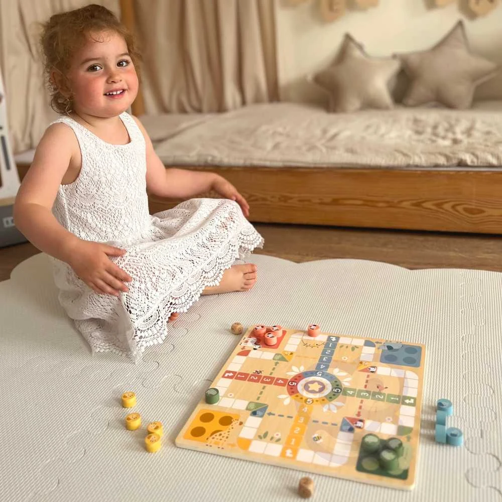 Medinis stalo žaidimų rinkinys Ludo Woopie Žalias
