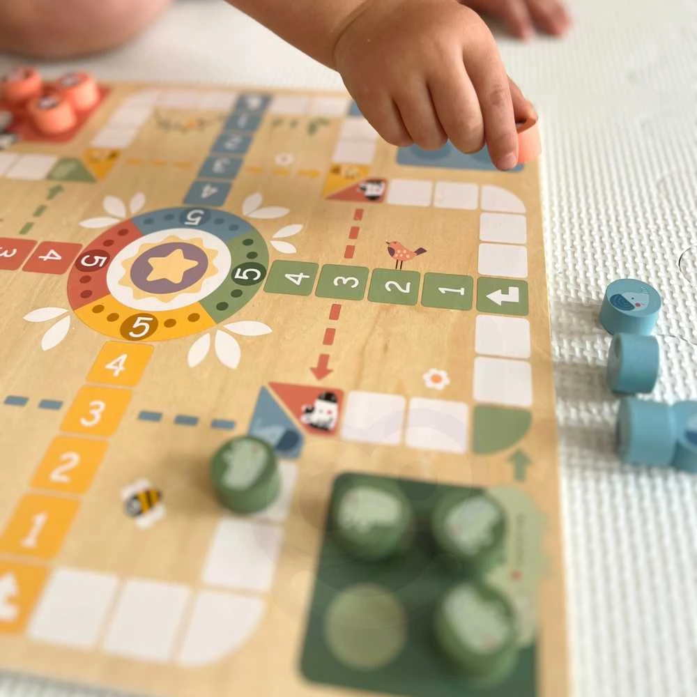 Medinis stalo žaidimų rinkinys Ludo Woopie Žalias