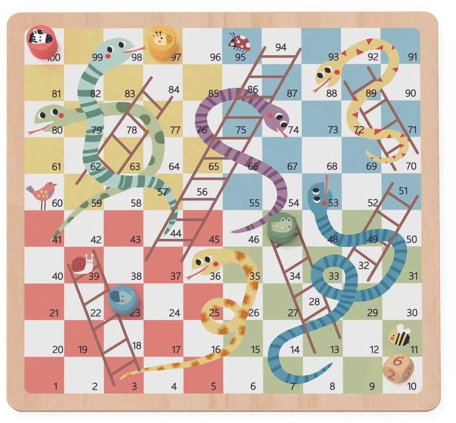 Medinis stalo žaidimų rinkinys Ludo Woopie Žalias