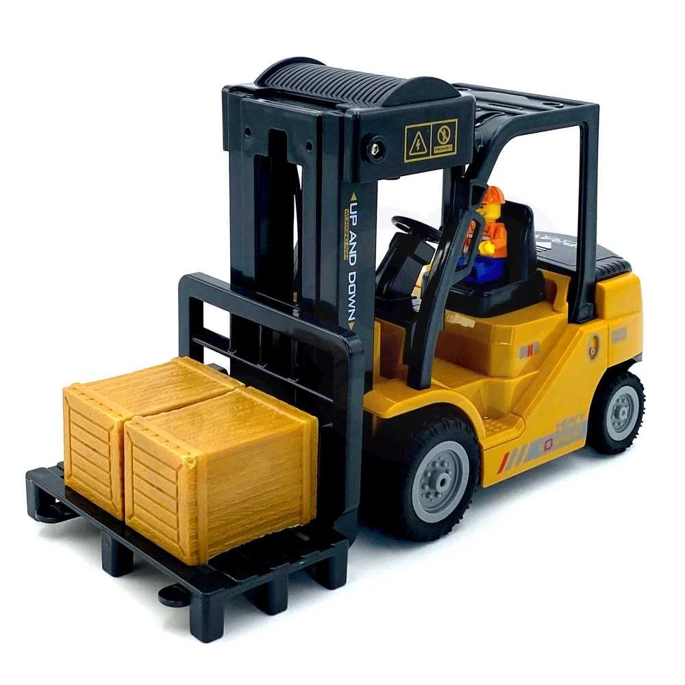WOOPIE nuotoliniu būdu valdomas šakinis krautuvas 2in1 RC kranas – mastelis 1:24