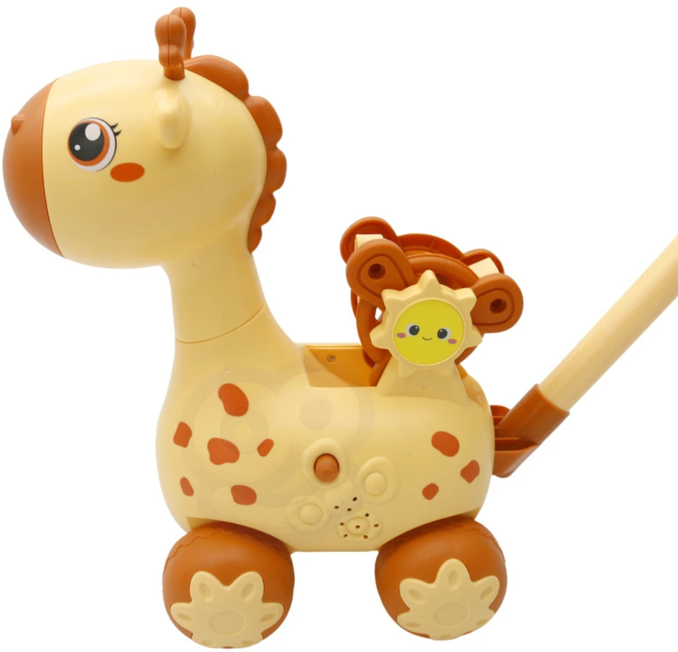 WOOPIE 50629 žirafos stūmiklis 2in1 burbulas