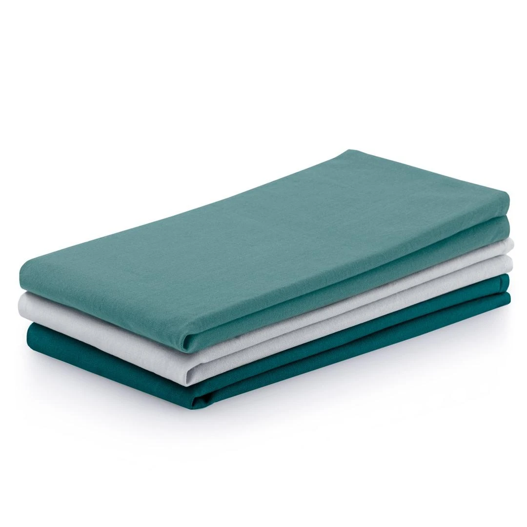 AmeliaHome KIT/AH/LETTY/PLAIN/TURQUOISE/3PACK/50X70