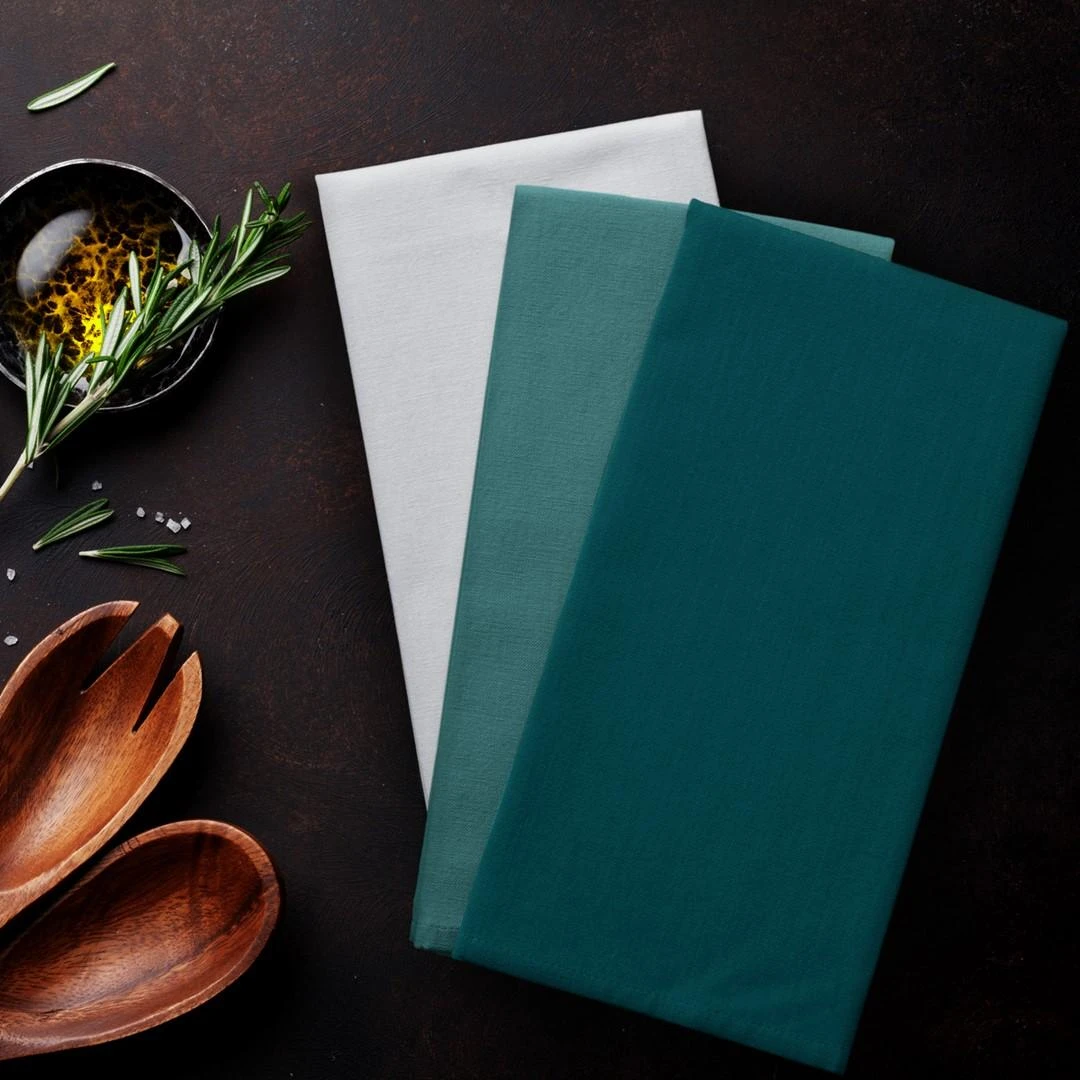 AmeliaHome KIT/AH/LETTY/PLAIN/TURQUOISE/3PACK/50X70