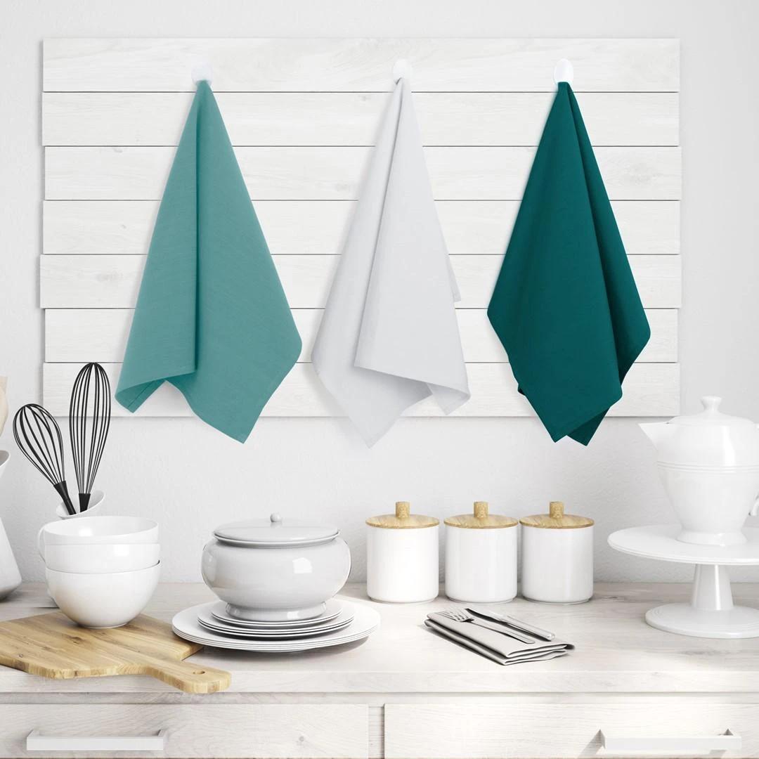 AmeliaHome KIT/AH/LETTY/PLAIN/TURQUOISE/3PACK/50X70