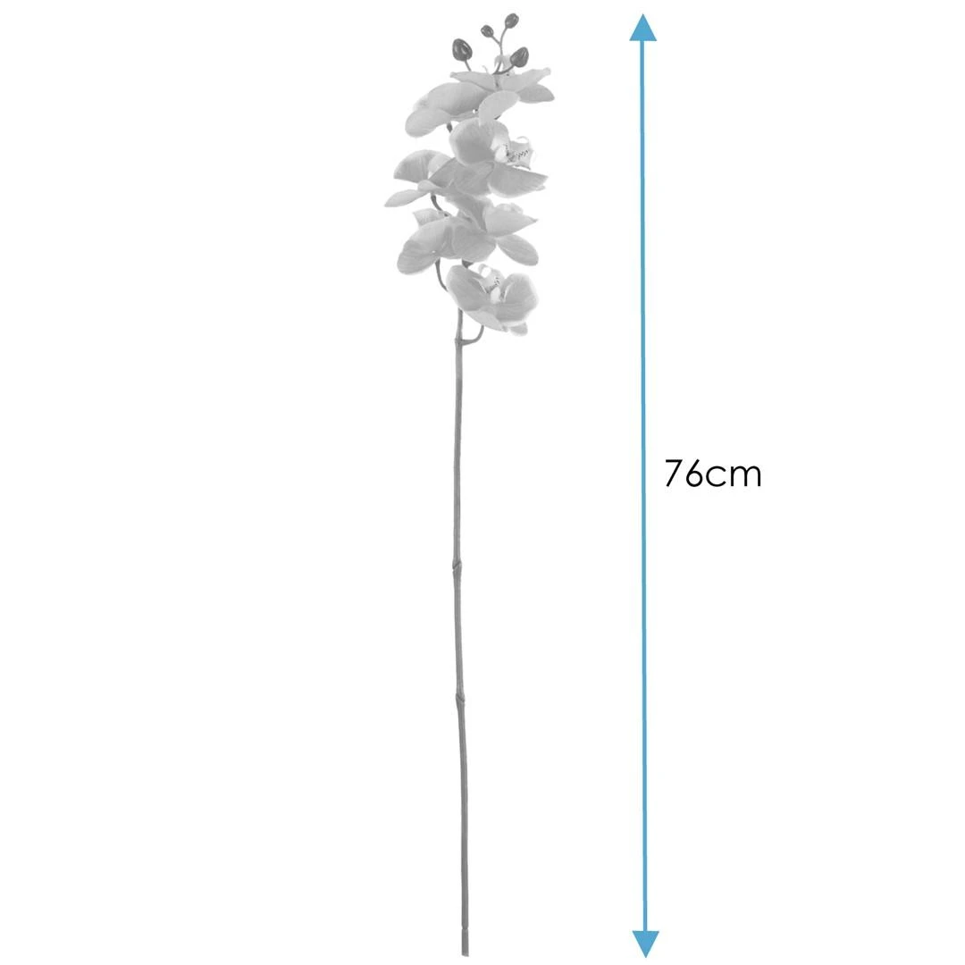 Dirbtinė violetinė orchidėjos šaka 76 cm