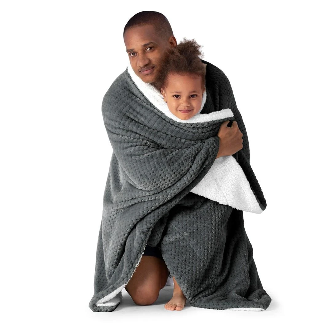 AmeliaHome Pledas SHLEEPY, 170X210 cm, spalva: tamsiai pilka