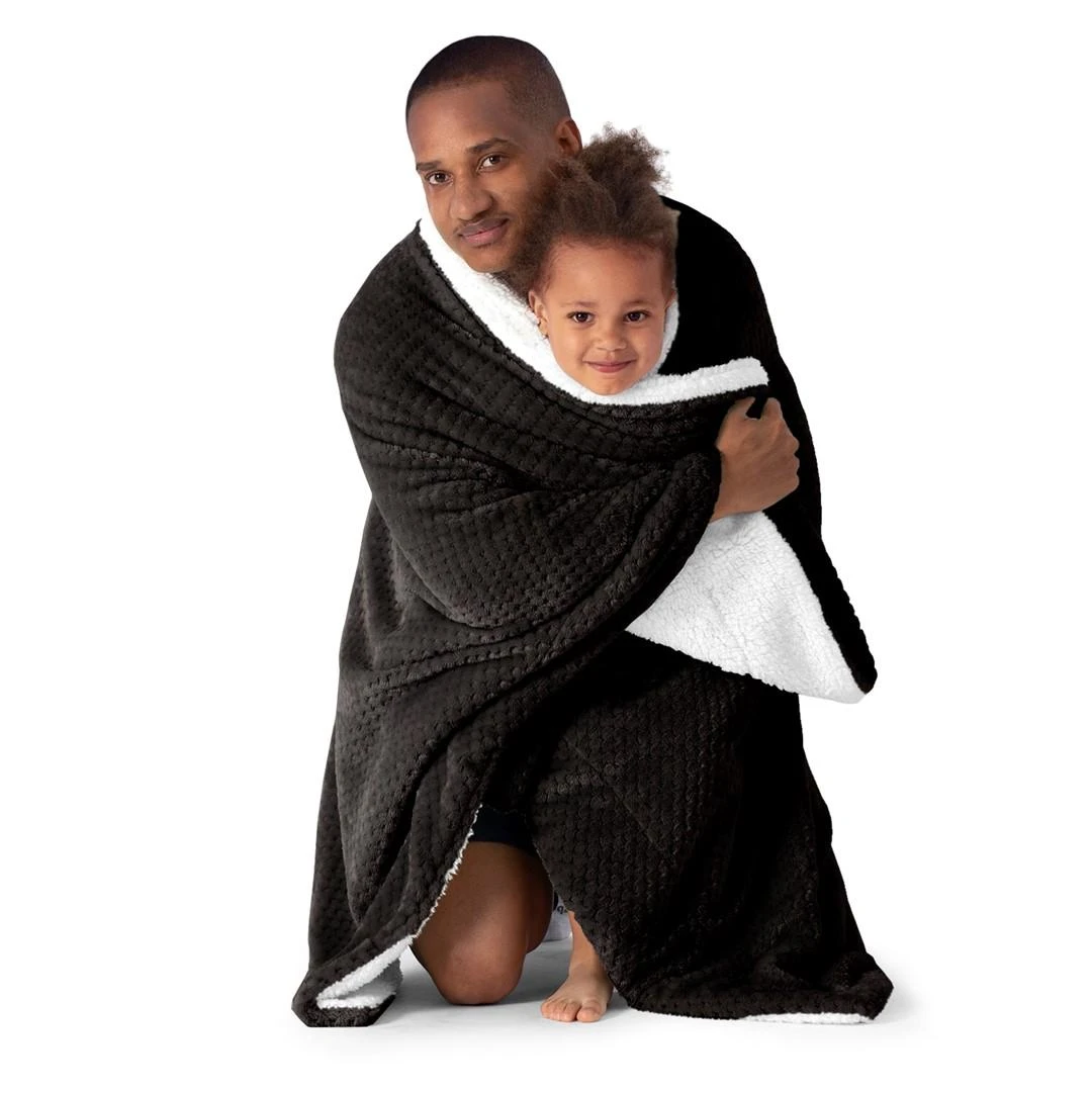 AmeliaHome Pledas SHLEEPY, 220x240 cm, spalva: juoda/balta