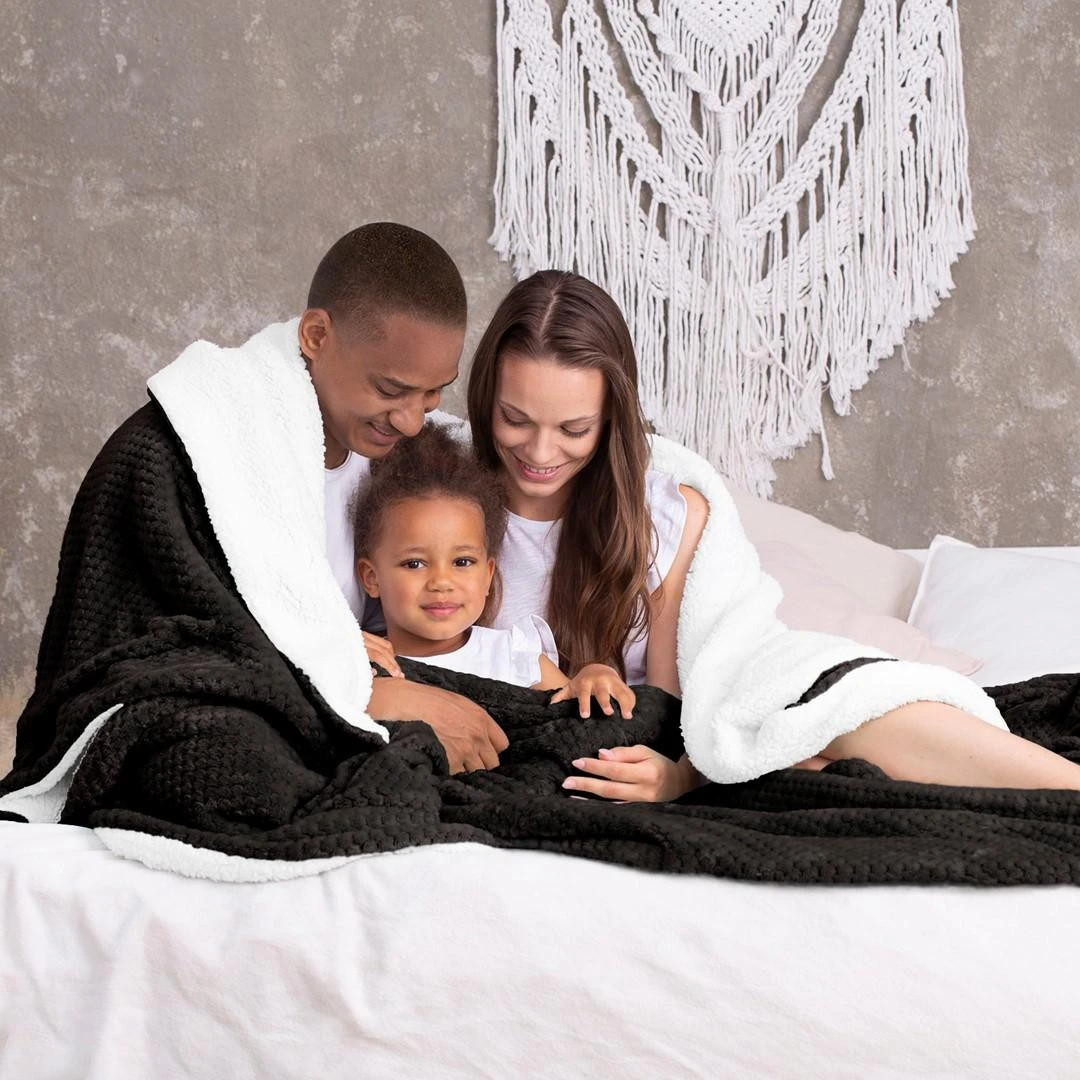 AmeliaHome Pledas SHLEEPY, 70X150 cm, spalva: juoda