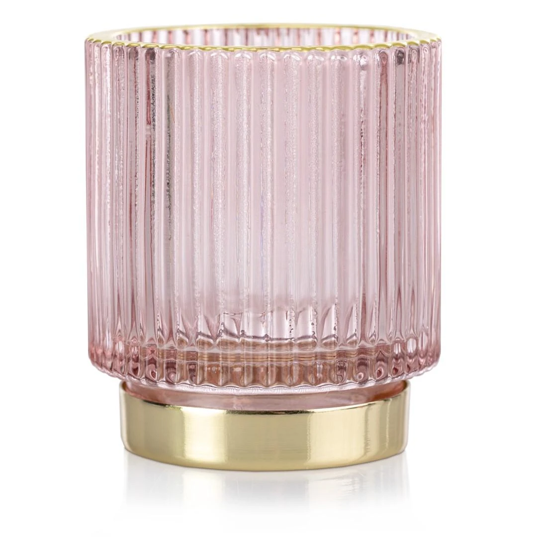 AmeliaHome CANDLEHOLDDER/AH/POMPEY/POWDER Rožinis/7X8