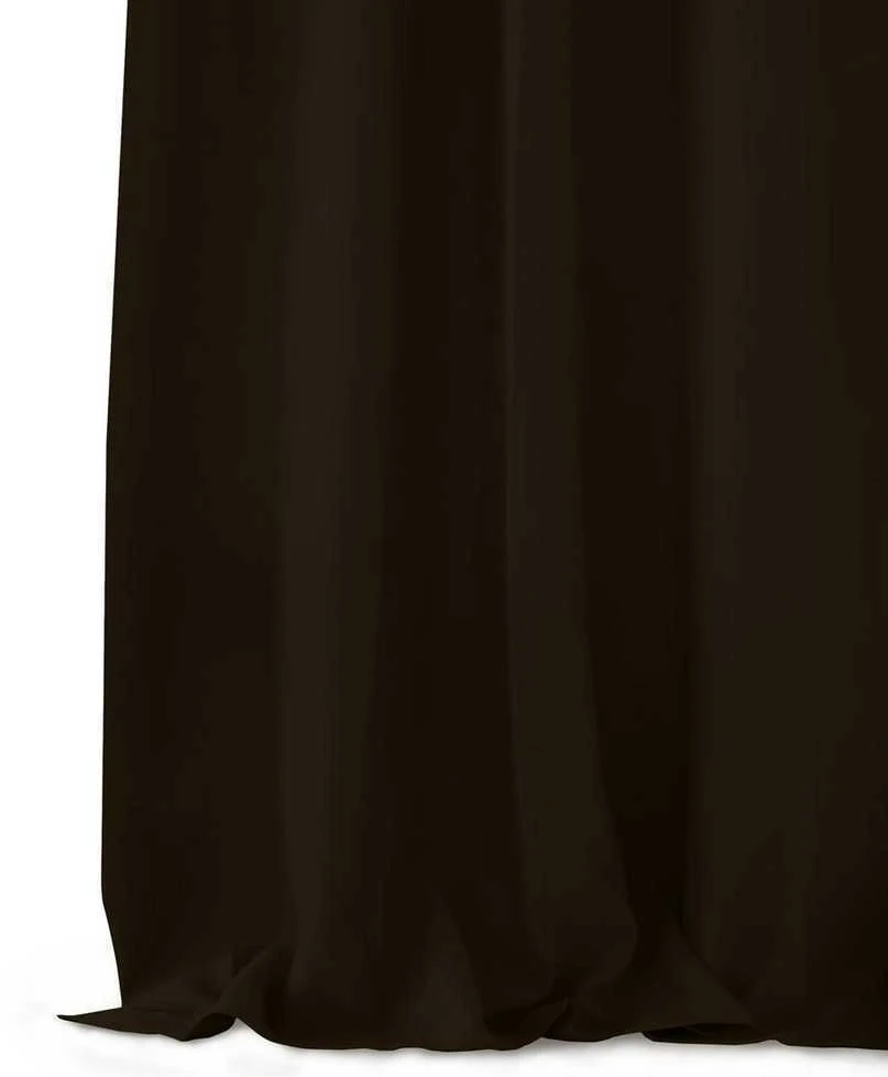 Naktinė užuolaida su žiedais AmeliaHome BLACKOUT 140X245 cm, 1 vnt., spalva: ruda