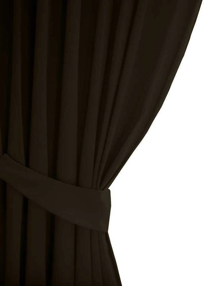Naktinė užuolaida su žiedais AmeliaHome BLACKOUT 140X245 cm, 1 vnt., spalva: ruda
