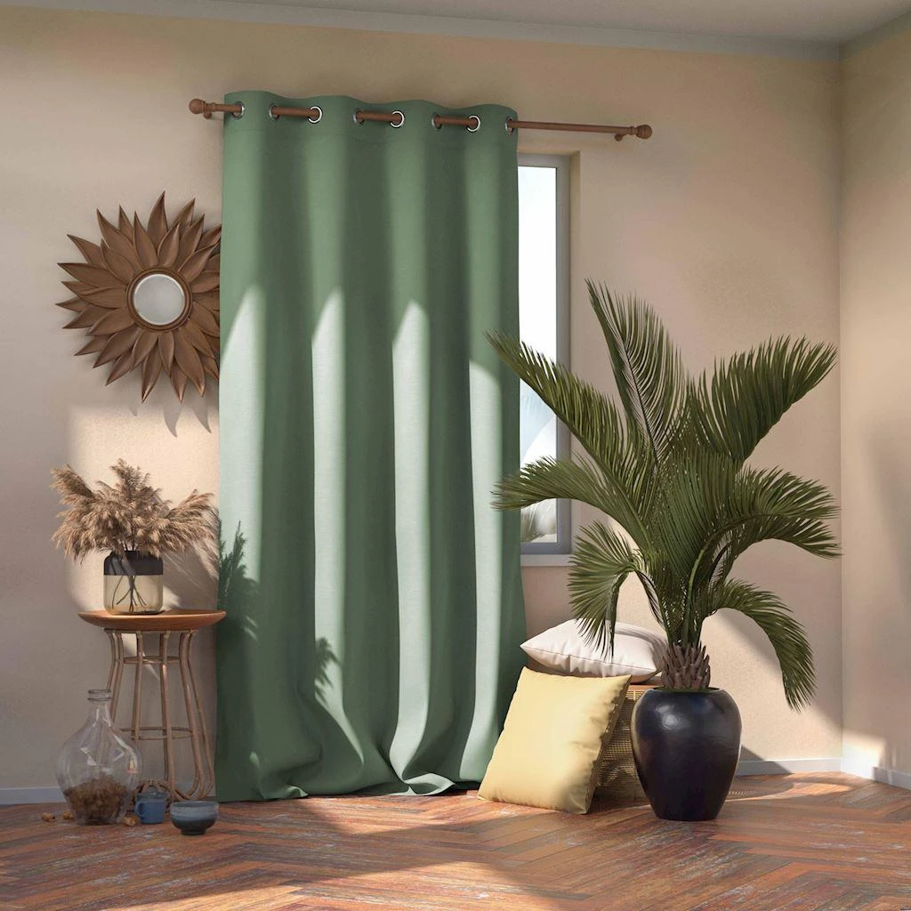 Naktinė užuolaida su žiedais AmeliaHome BLACKOUT 140X270 cm, 1 vnt., spalva: mėtų