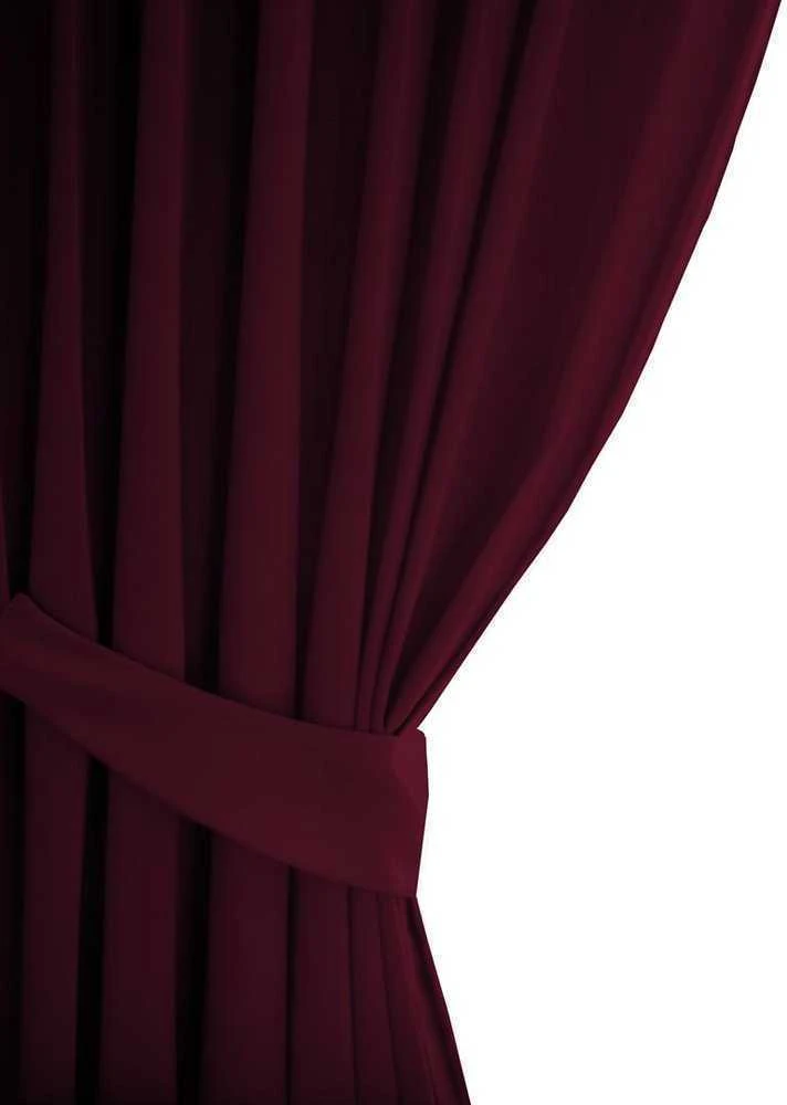 Naktinė užuolaida su žiedais AmeliaHome BLACKOUT 140X245 cm, 1 vnt., spalva: bordo (vyno)