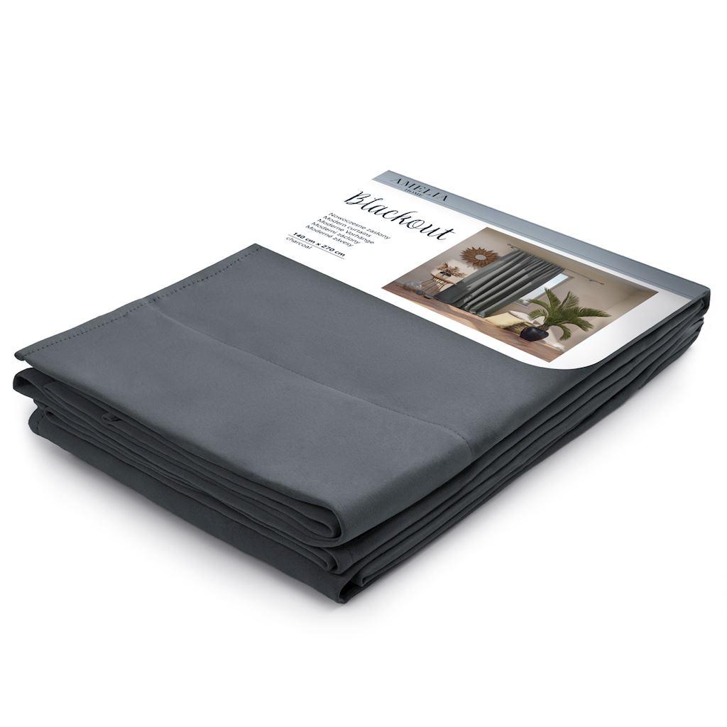 AmeliaHome Užuolaida 140×270 cm blackout tamsiai pilka AH