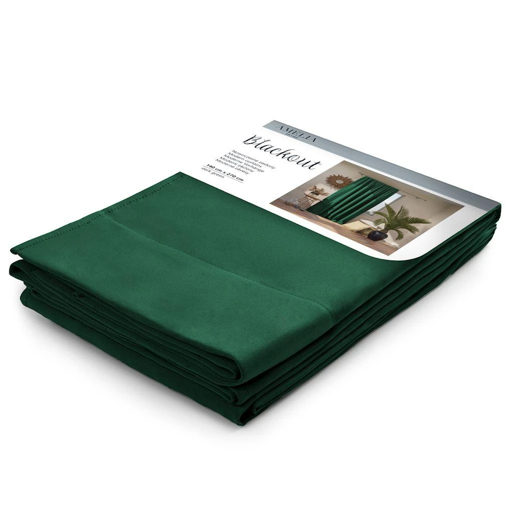 AmeliaHome Užuolaida užtamsinanti 140×270 tamsiai žalia CURT