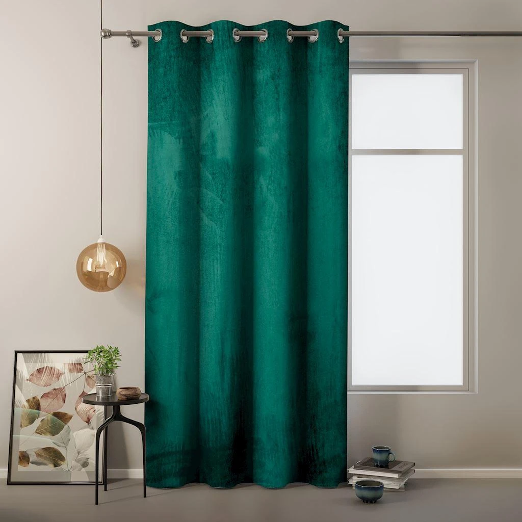 AmeliaHome Užuolaida aksominė tamsiai žalia 140×245 AH