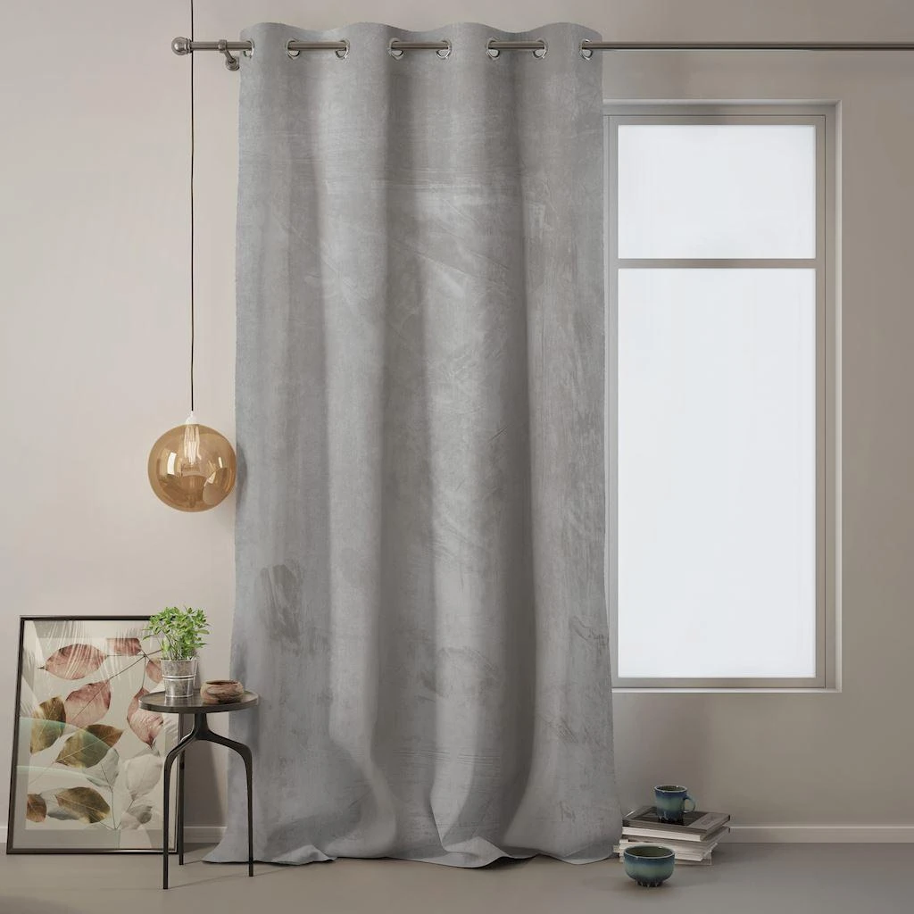 Naktinė užuolaida su žiedais AmeliaHome VELVET 140X270 cm, 1 vnt., spalva: sidabro