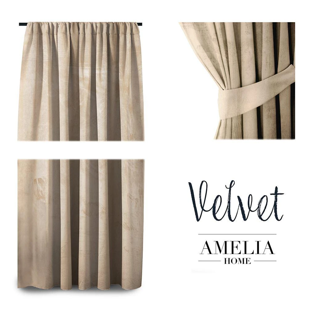 AmeliaHome Užuolaida 140×245 cm aksominė AH