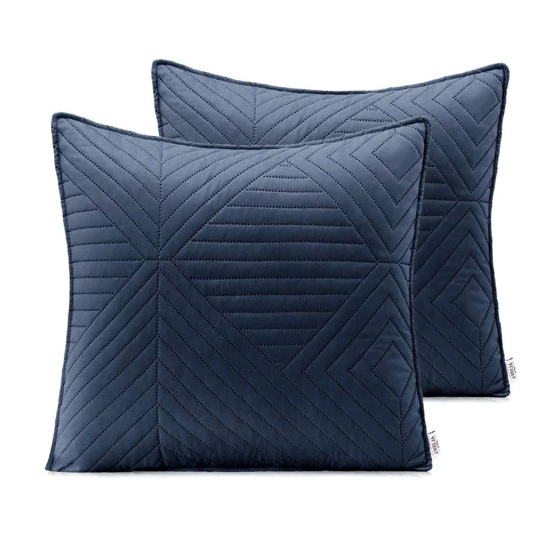 AmeliaHome Dekoratyvinis užvalkalas 45×45 cm, tamsiai pilka ir medaus spalvos, 2 vnt.