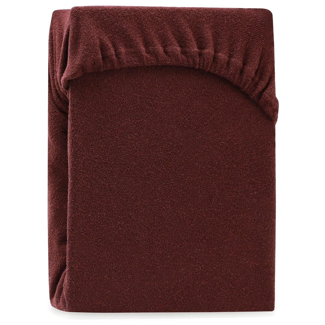 AmeliaHome Paklodė su guma 160–180x200+30 cm ruda AH RUBY