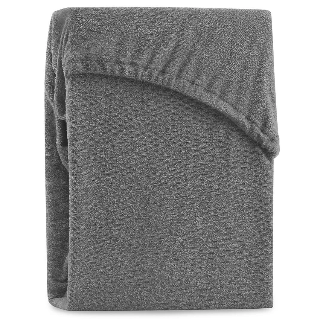 AmeliaHome Paklodė su guma 100-120x200+30 tamsiai pilka AH RUBY