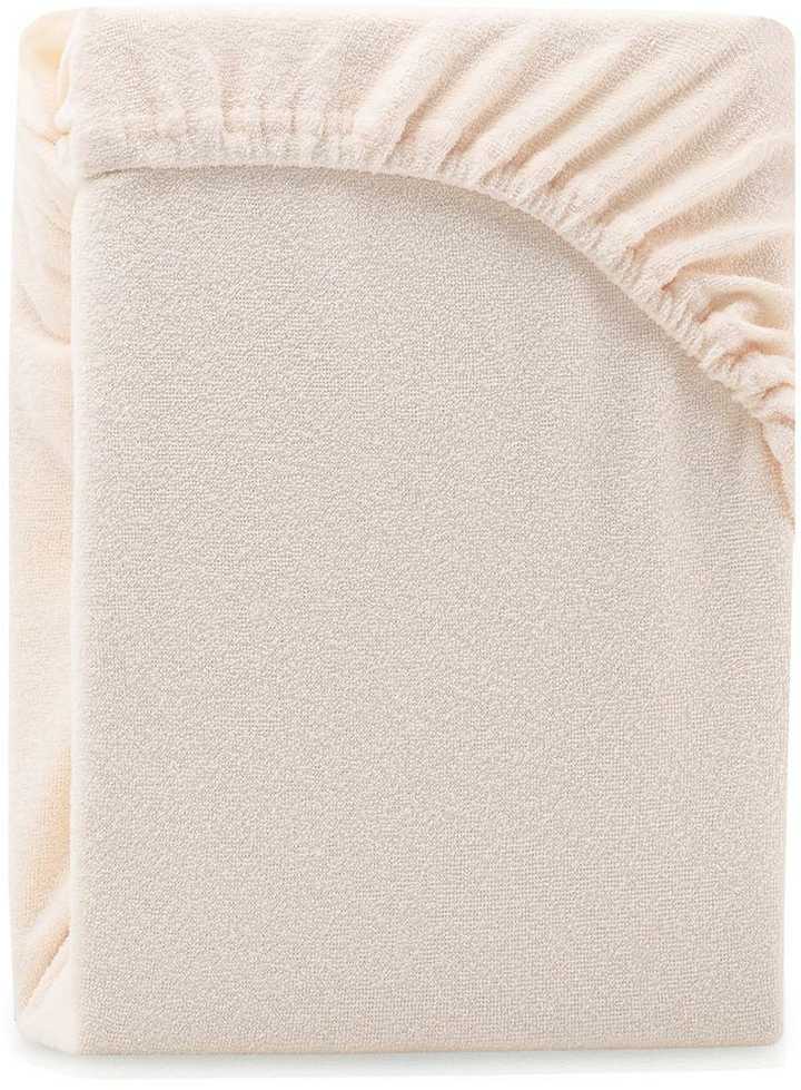 AmeliaHome Paklodė su guma 80–90x200+30 smėlio spalvos AH RUBY