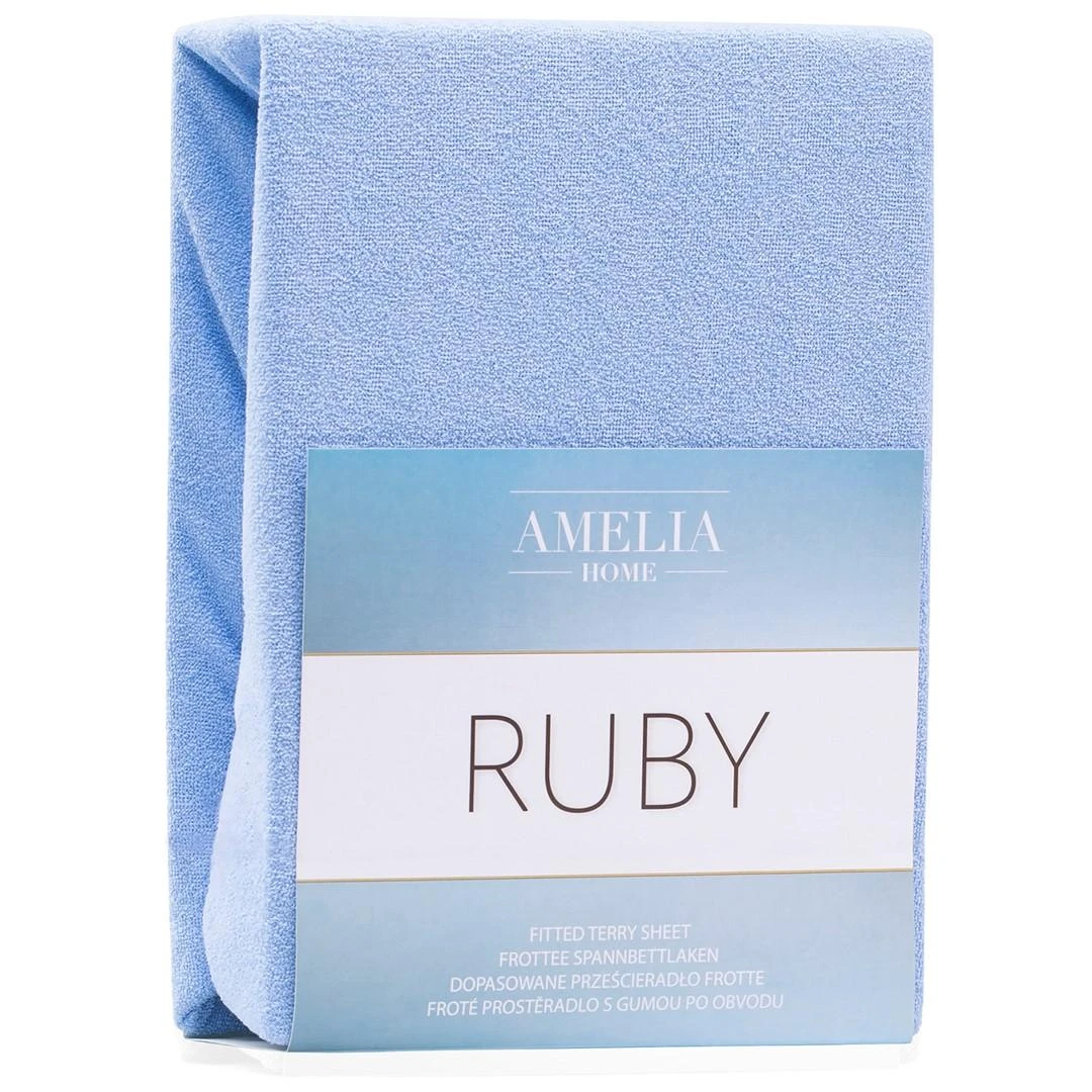 AmeliaHome Paklodė su guma šviesiai mėlyna 160–180x200+30 AH RUBY