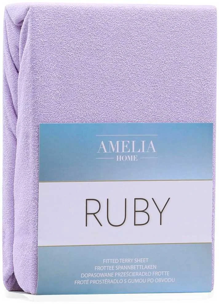 AmeliaHome Paklodė su guma 100–120x200+30 violetinė AH RUBY