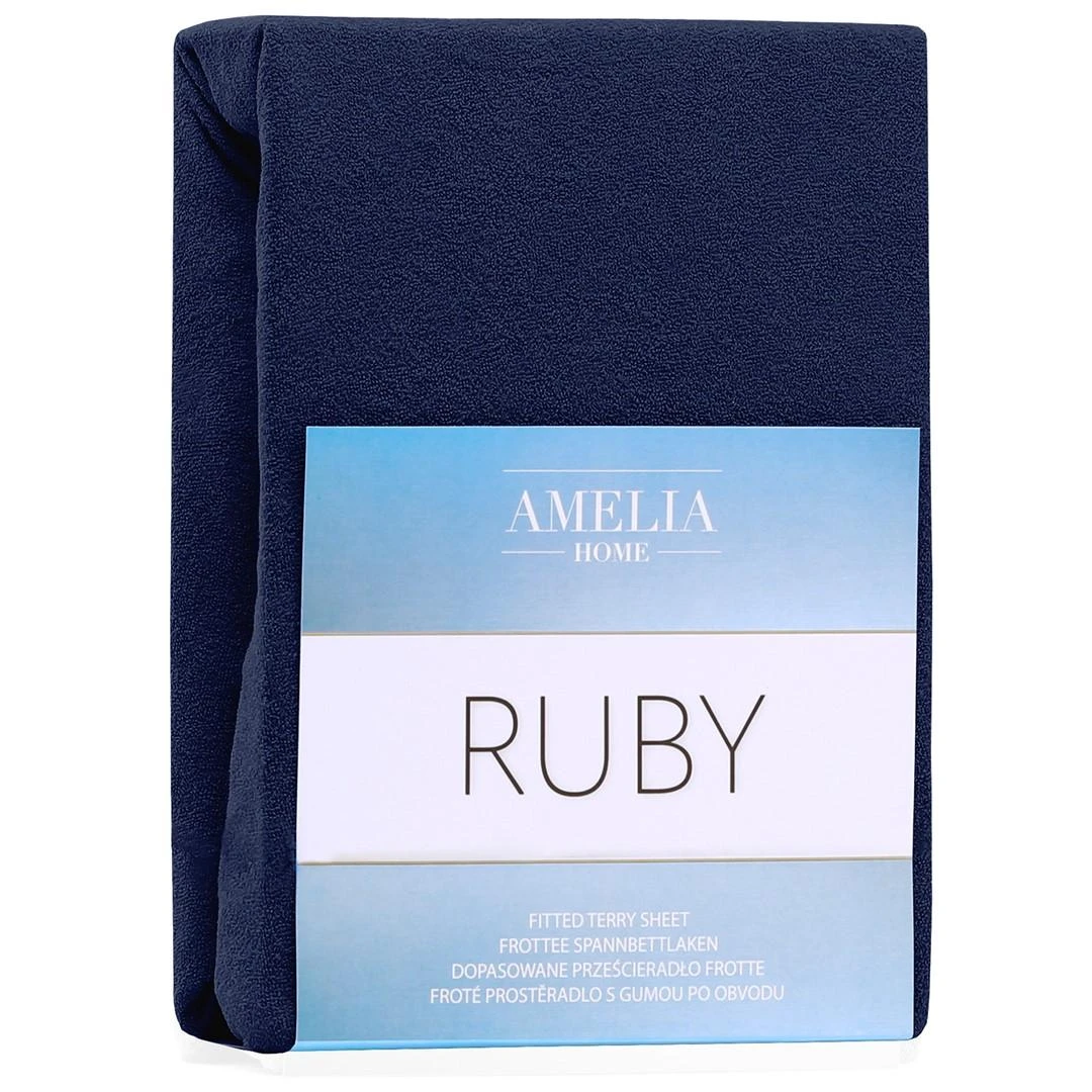 AmeliaHome Paklodė 180–200×200+30 tamsiai mėlyna AH RUBY