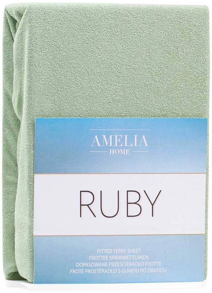 AmeliaHome Paklodė su guma 140-160x200+30 alyvuogių spalvos AH RUBY