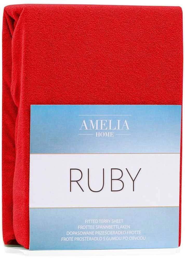 AmeliaHome Paklodė su guma 160–180x200+30 raudona AH