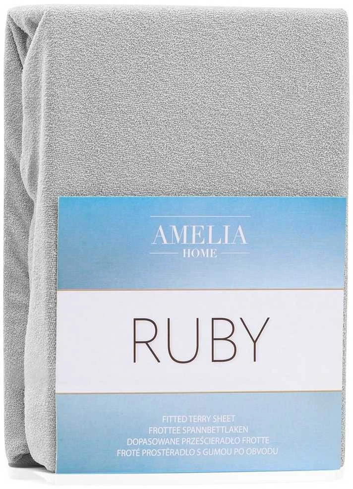 AmeliaHome Paklodė su guma 120–140x200+30 sidabrinė AH RUBY