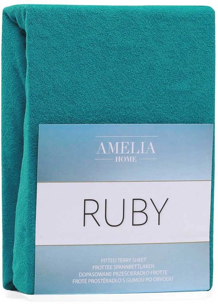 AmeliaHome Paklodė su guma 160–180x200 cm turkio spalvos AH RUBY