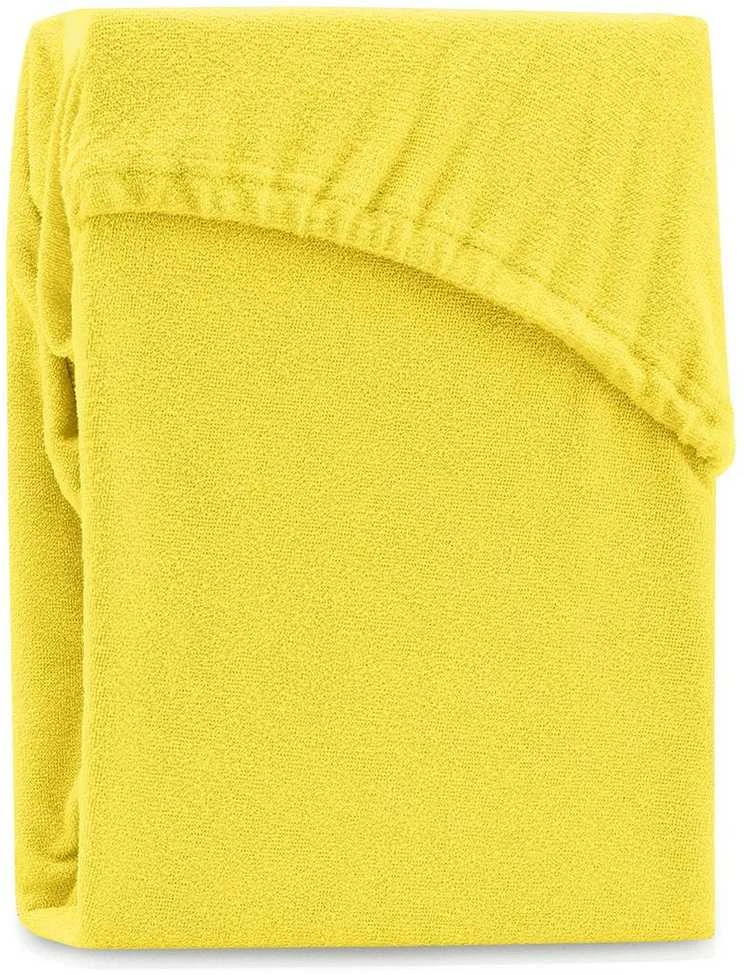 AmeliaHome Paklodė su guma 200–220×200+30 cm geltona AH RUBY