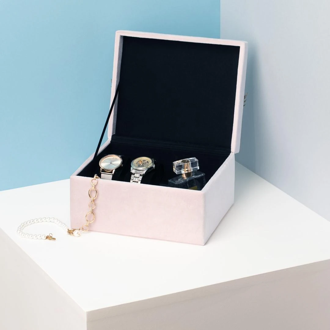 AmeliaHome JEWELRY BOX/AH/LASHES/POWDER Rožinis/14X9